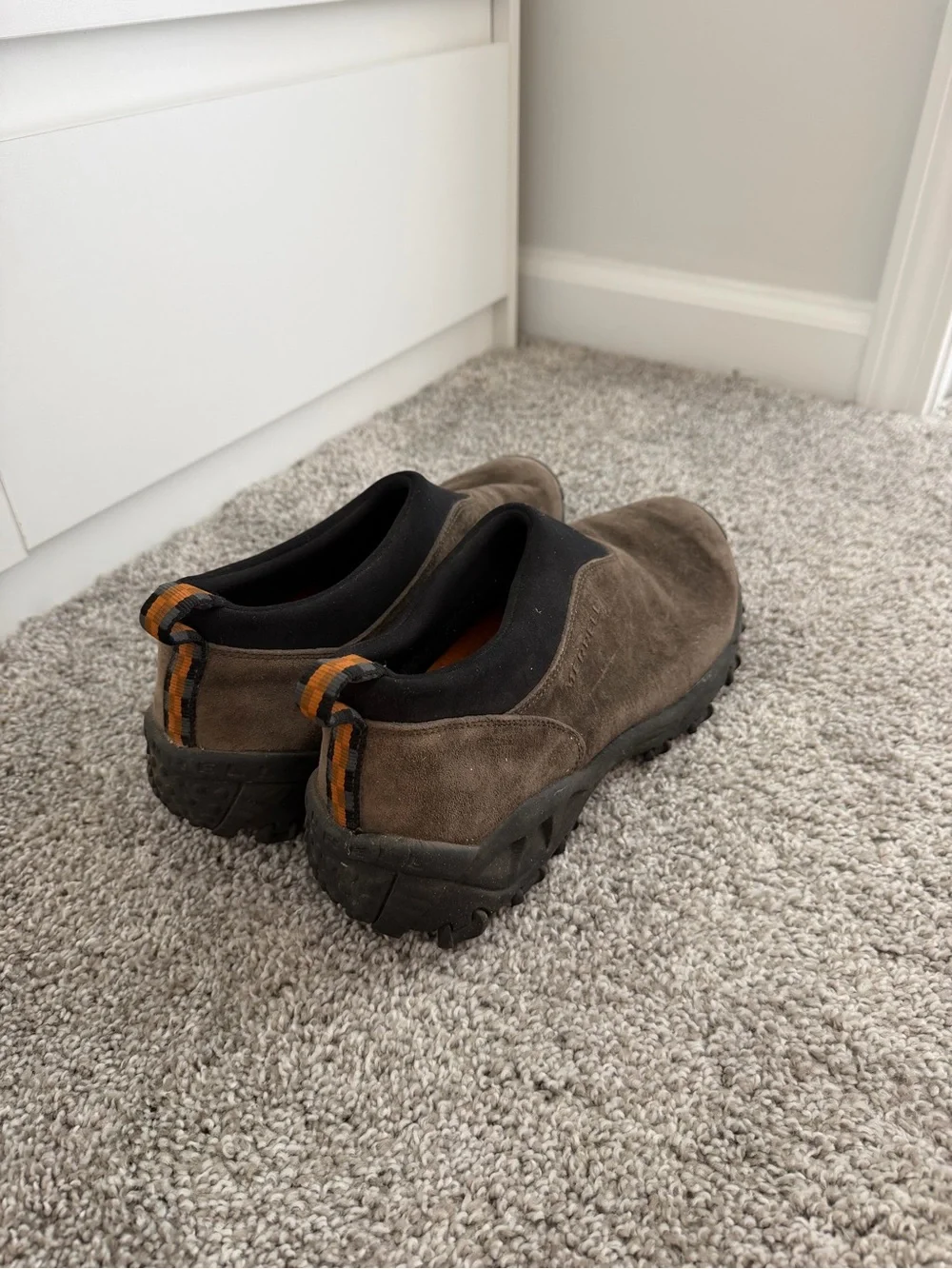 Merrell Men's Brown Slip-On Suede Loafers